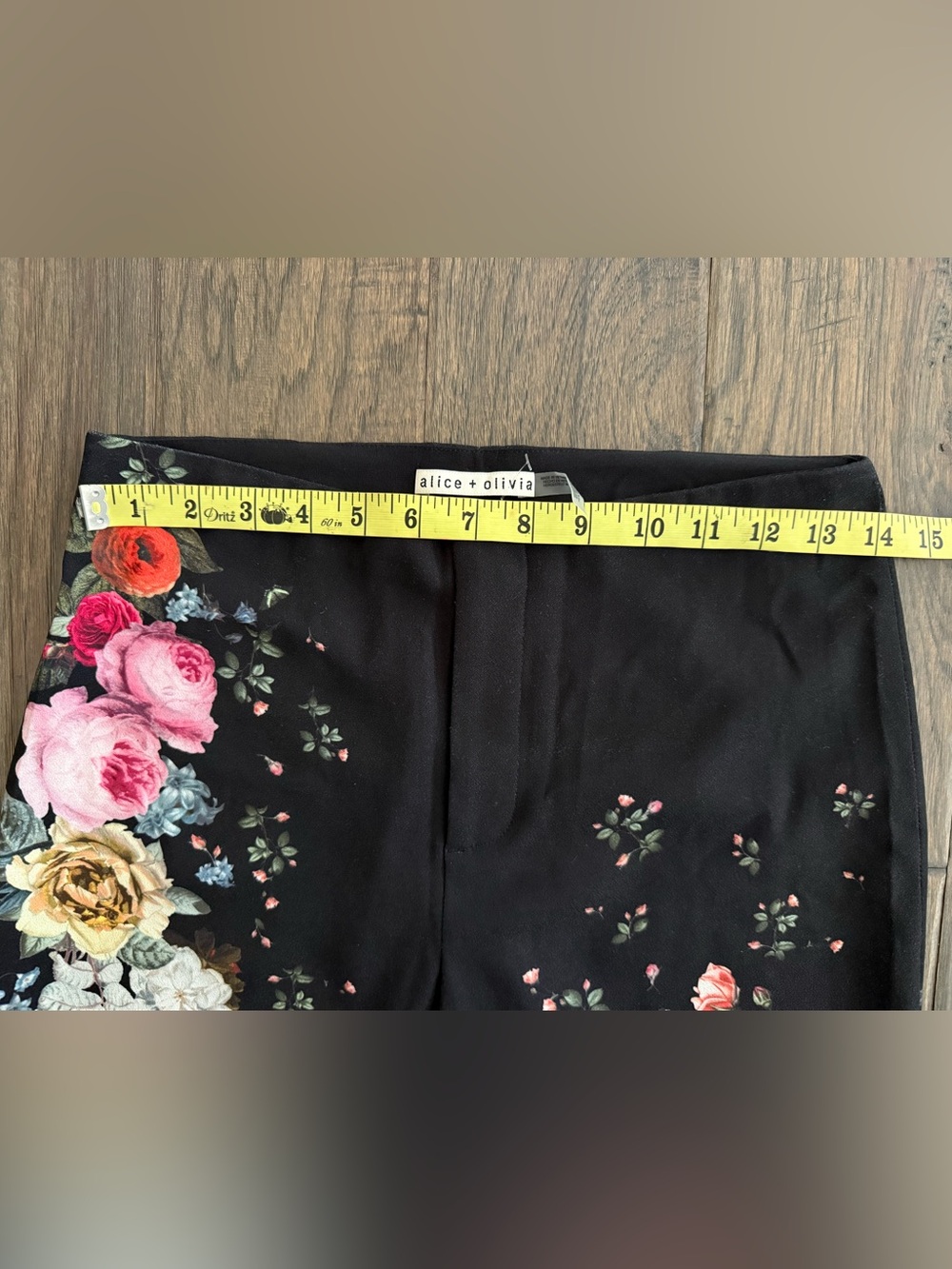ALICE + OLIVIA Teeny Floral Fit & Flare Bootcut Pants - Picture 3 of 5